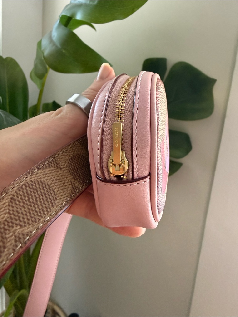 Coach Pink LOVE Signature Belt Bag - Picture 5 of 9